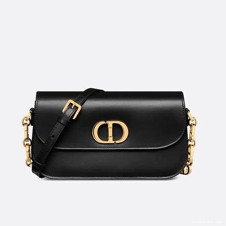 Box Black Bag Avenue Dior Calfskin Montaigne 30 0510 Luxury